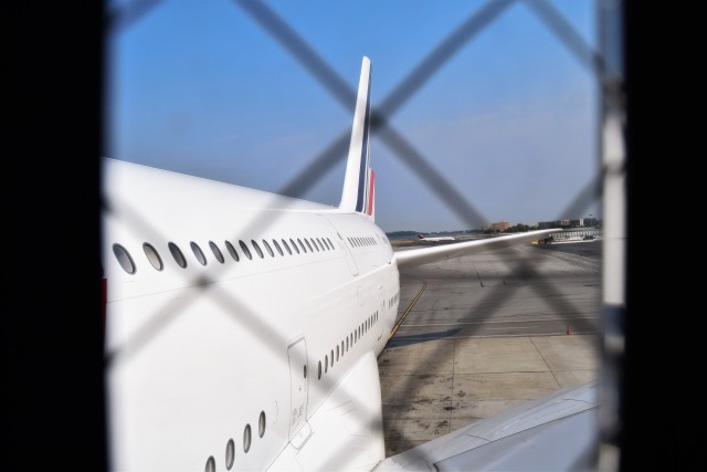 An Air France Airbus A380 parked at SFO. Photo: John Nguyen | AirlineReporter