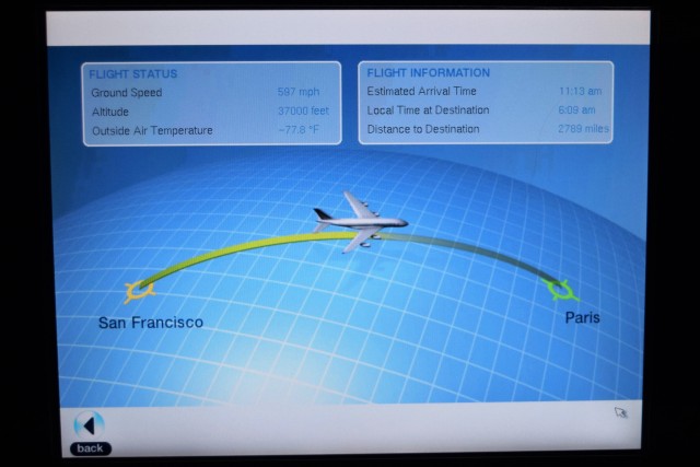 Our midflight status. Air France A380. Photo: John Nguyen | AirlineReporter