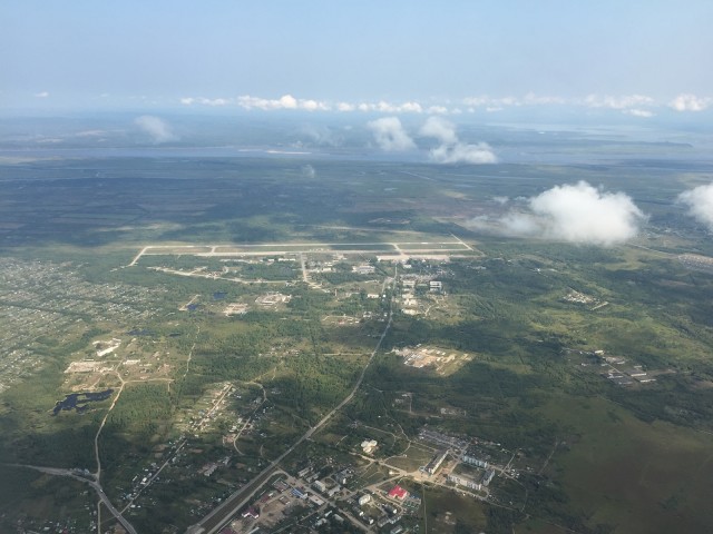 If you look carefully, you can make out Komsomolsk-na-Amure (Kurba) Airport - Photo: Bernie Leighton | AirlineReporter