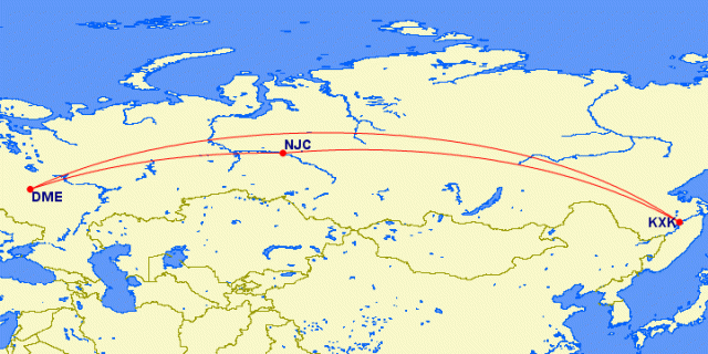 Russia is the largest country in the world. My plan would not even take me to its extreme Eastern edge - Photo: Bernie Leighton | AirlineReporter