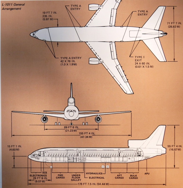 L-1011 Planform View