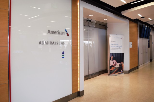 Entrance to the LAX Admirals Club in the satellite terminal. Photo: John Nguyen | AirlineReporter