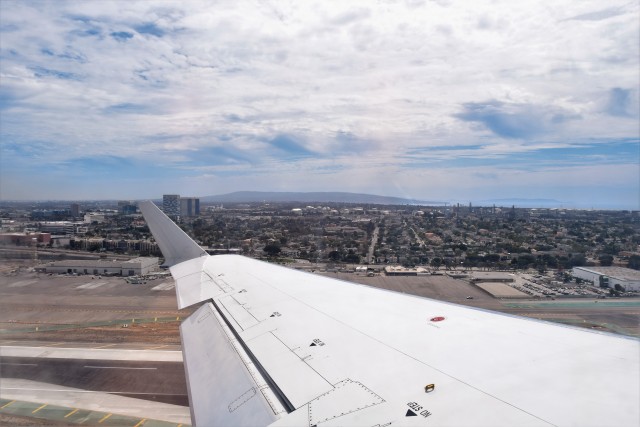 Taking off from LAX on an American Eagle CRJ-200. Photo: John Nguyen | AirlineReporter