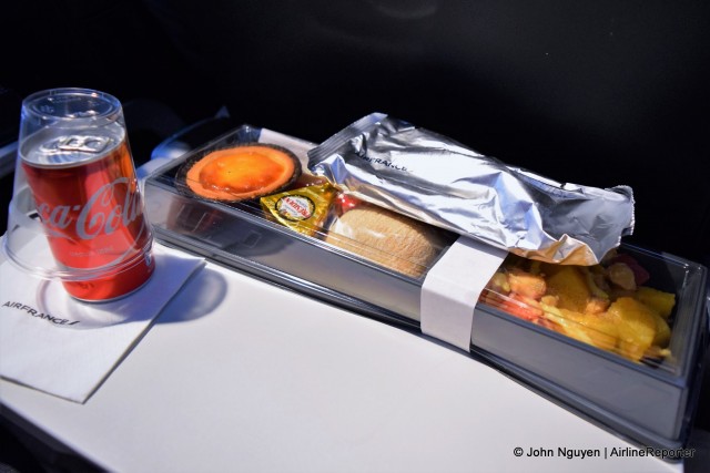 Economy meal on Air France, CDG-IST.