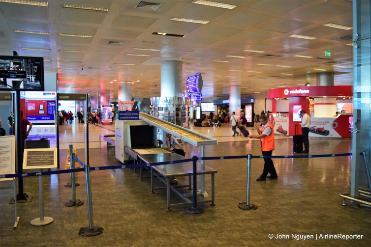 First security checkpoint at the entrance to Istanbul-Ataturk's International Terminal.