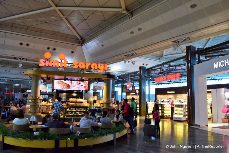 Duty-free shopping area inside Istanbul-Ataturk's International Terminal.