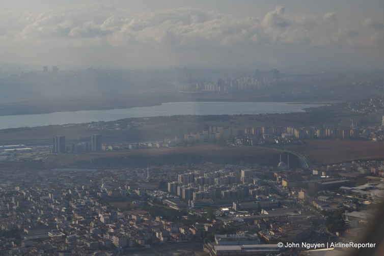 Rising over Istanbul.