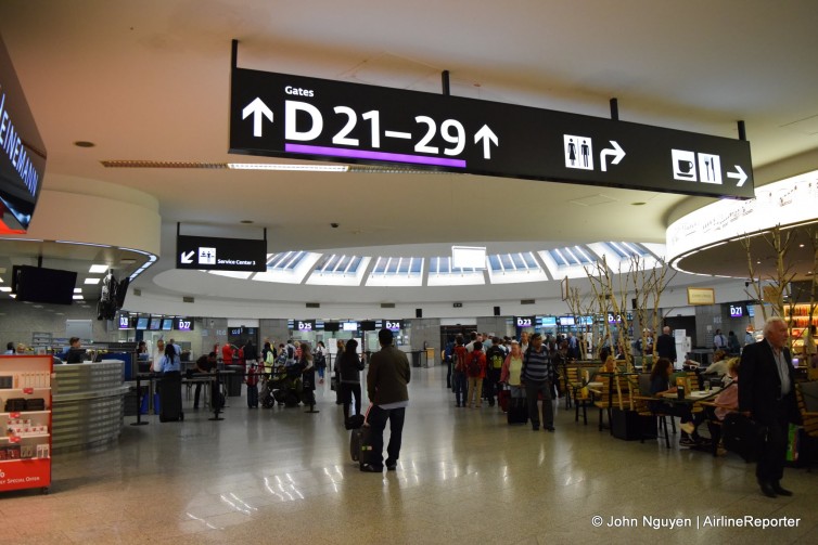 Concourse at Istanbul-Ataturk's International Terminal.