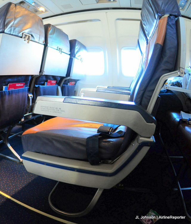 Southwest's Innovator II, from a similar angle. (Pre-Evolve interior shown)