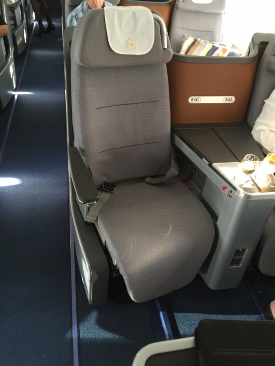 My somewhat narrow seat in the upright position ’“ Photo: Colin Cook | AirlineReporter