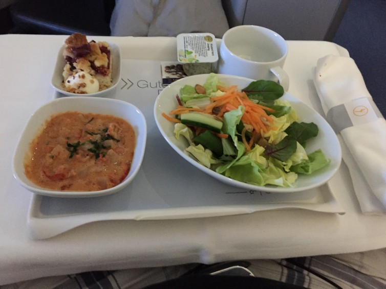 My arrival meal: the crayfish stew was fantastic ’“ Photo: Colin Cook | AirlineReporter