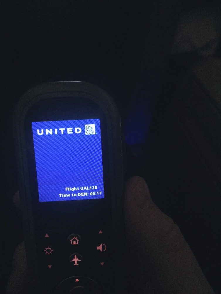 Nice touch - the IFE handset displays the flight number and time-to-arrival - Photo: Blaine Nickeson | AirlineReporter