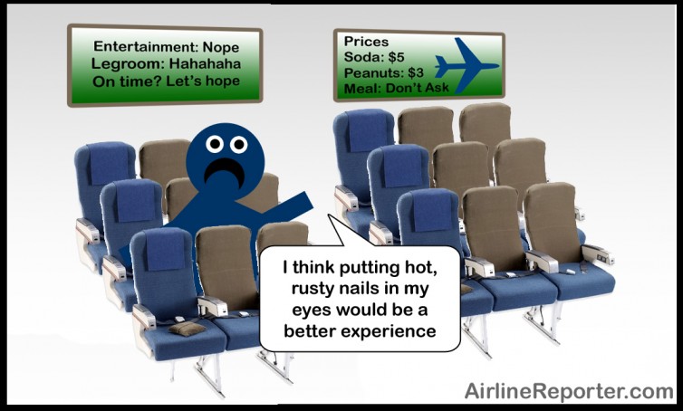 From the 5-stages of flying an ultra low cost carrier: pay for what you use, not for what others use.