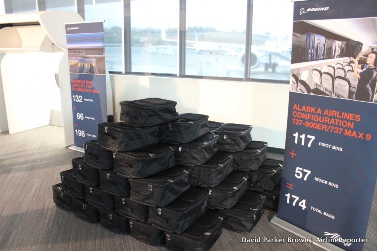 These are the number of new bags that will fit in an Alaska 737 with Space Bins
