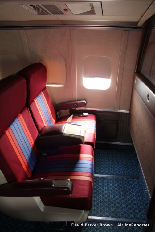 Classic first class seats in the first Boeing 727