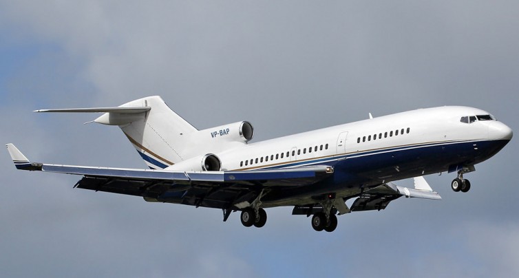 Boeing 727-100, VP-BAP, the VIP aircraft that Capt Powell flies - Photo: Angel Moreno