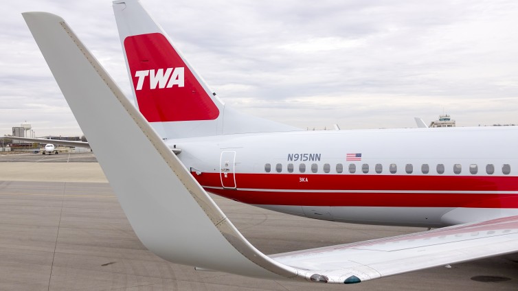 TWA livery tail - Photo: American Airlines
