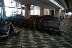 Nature Air departure gate, Juan Santamarà­a International Airport, San Jos, Costa Rica - Photo: Daniel T Jones