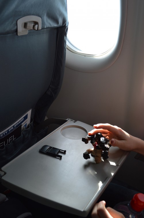 Tray table wrestling - Photo: Alastair Long