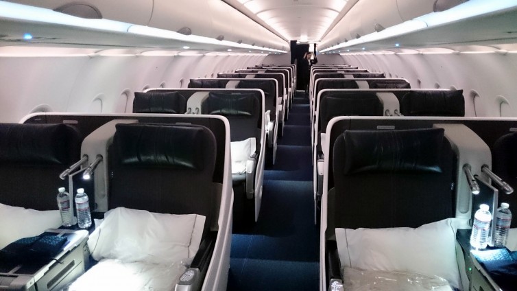 The British Airways A318 cabin only has 32 seats - Photo: Jason Rabinowitz