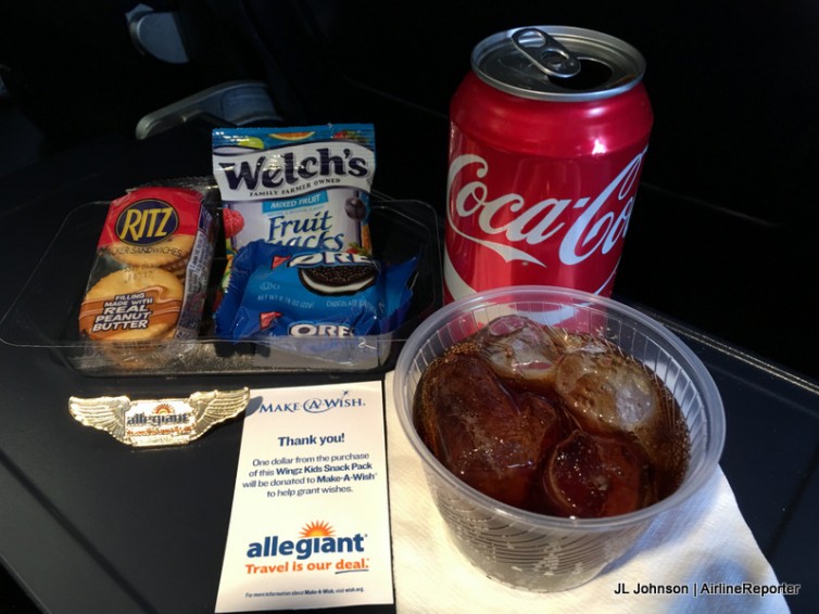 Wingz kids snack pack and a coke. 