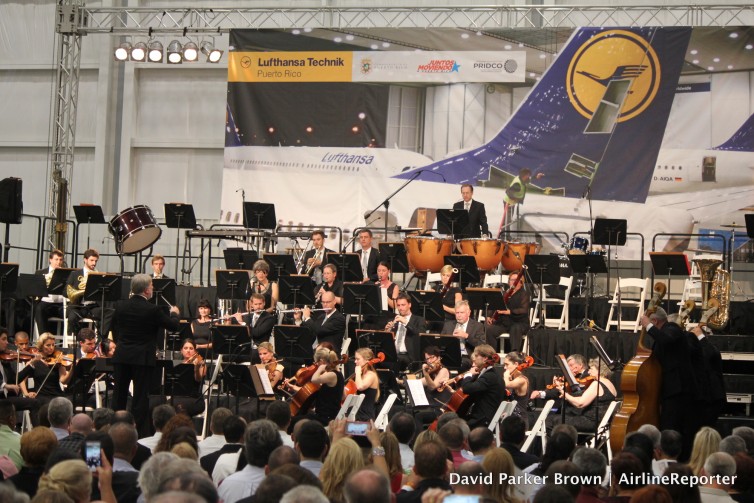 The Lufthansa Orchestra did amazing