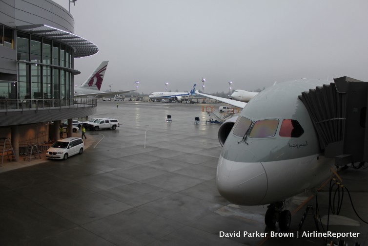 Number 24 and 25 Qatar Airways 787 Dreamliners at the Everett Delivery Center
