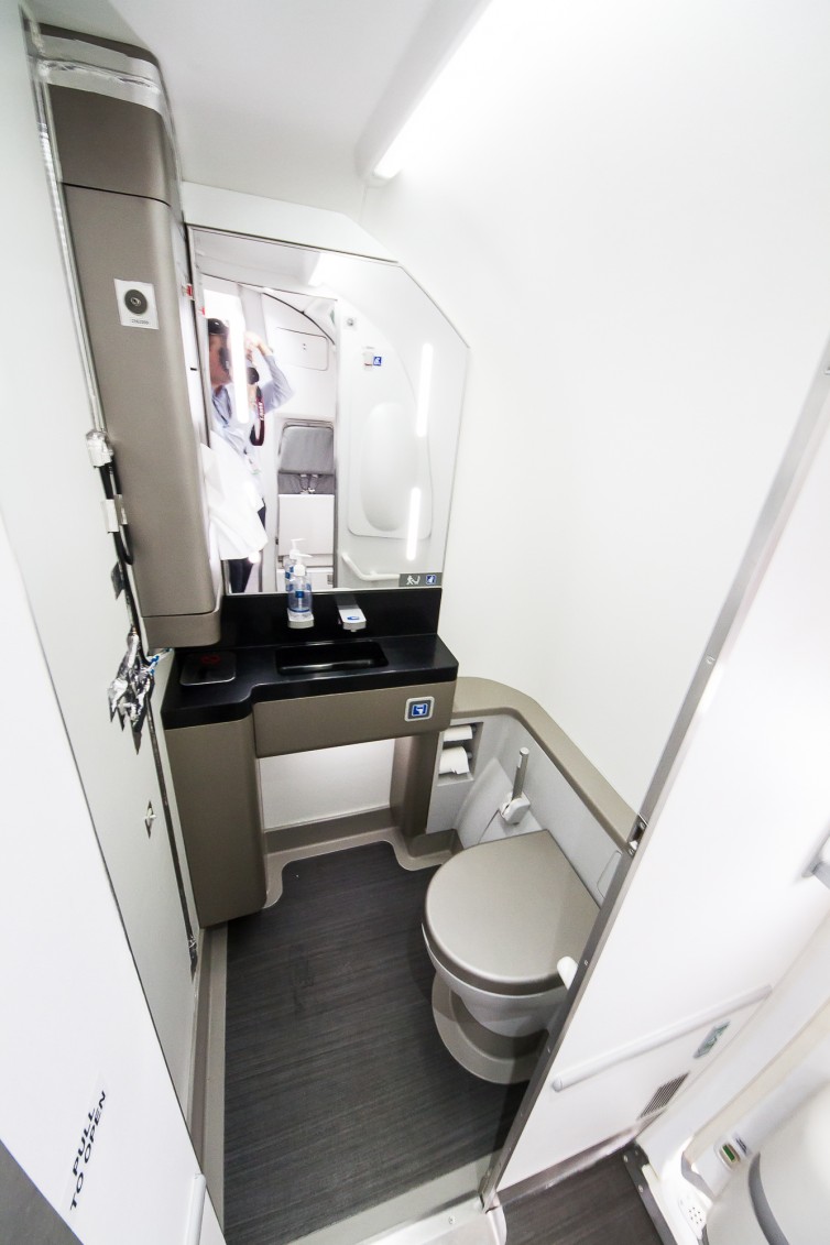 The CSeries lavatory really is quite space for a jet in its class Photo: Jacob Pfleger | AirlineReporter