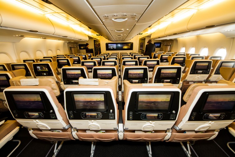 The IFE product has been significantly upgraded on the A380 Photo: Jacob Pfleger | AirlineReporter
