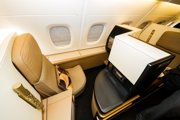 The Business "Studio" on the Etihad A380, it gives some first class products a run for their money Photo: Jacob Pfleger | AirlineReporter