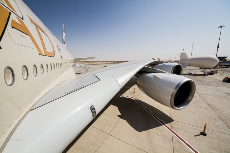 Boarding the Etihad A380 for the media tour Photo: Jacob Pfleger | AirlineReporter