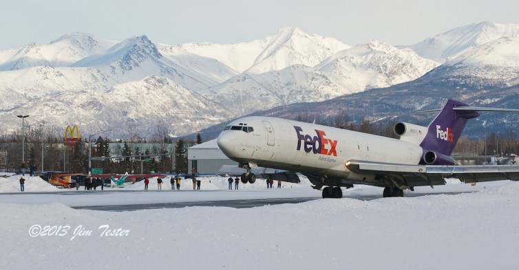 Captain Powell flies a FedEx 727-200 flight out of Merrill Field in 2013