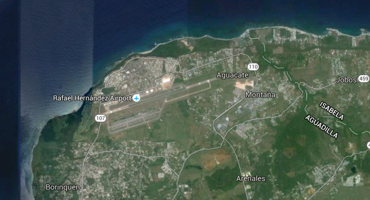 Rafael Hernández Airport at Aquadilla, where the new Technik facility is located - Photo: Google Maps
