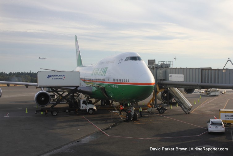 Waiting to board -- hopefully to have a peaceful flight