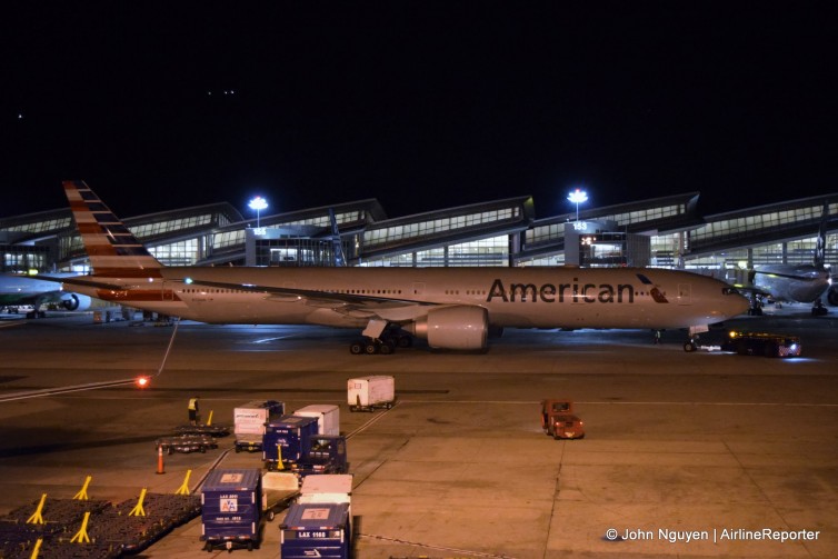 An American Airlines 777-300ER (N720AN) bound for SYD from LAX.