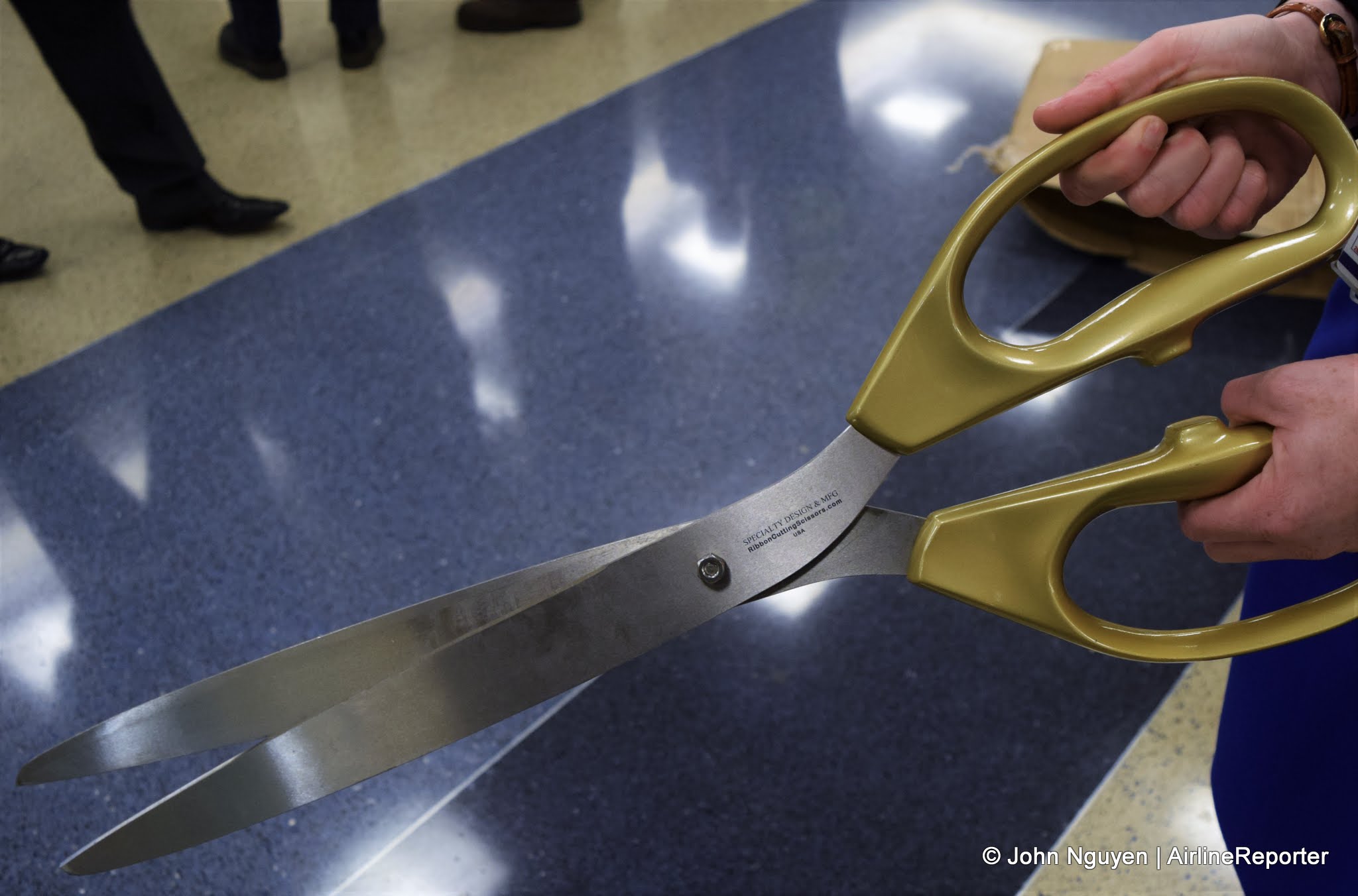 Large novelty scissors that would probably give the TSA a heart attack. :  AirlineReporter