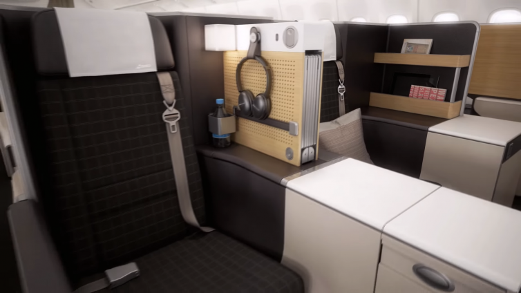 New Business Class seats for Swiss's 777-300ER. Image: Youtube | Swiss