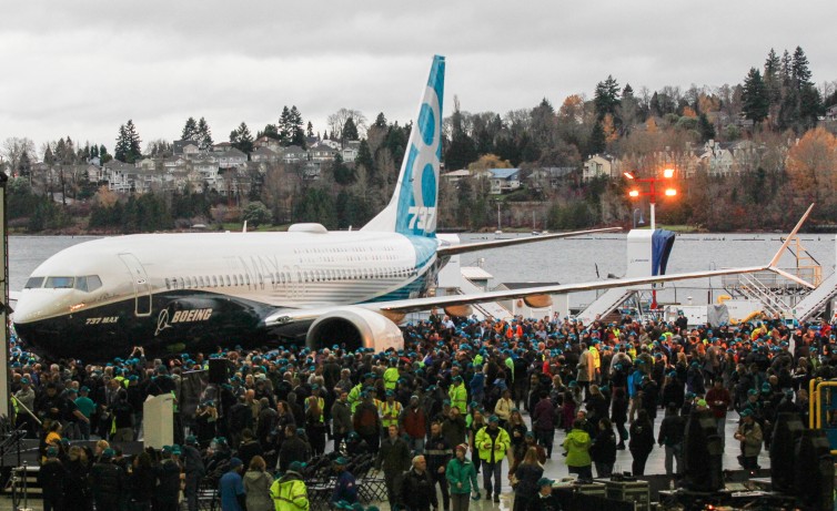 Seeing their latest creation (Boeing)