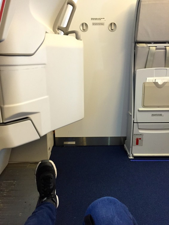 Plenty of leg room in the first row - Photo: Manu Venkat