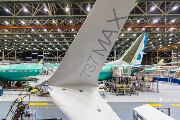 Boeing's new Advanced Technology winglets are a distinctive feature of the 737 MAX.