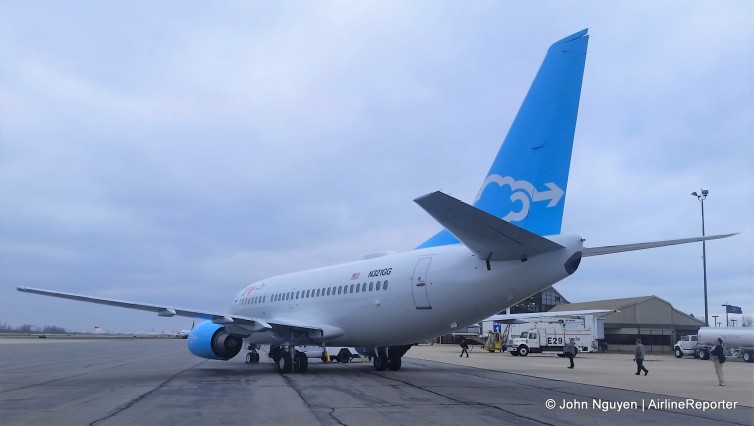 Gogo's 737-500, N321GG a.k.a. the "Jimmy Ray."