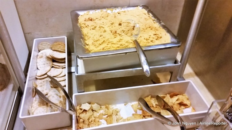 Snack bar at the LAX Admirals Club.