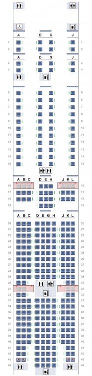 Seat map for American's 777-300ER. Image: American Airlines | aa.com