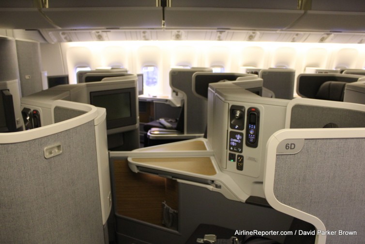 The business class product on the American 777-300ER