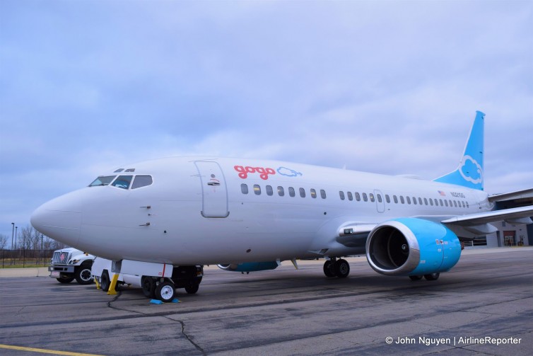 Gogo's 737-500, N321GG a.k.a. the "Jimmy Ray."