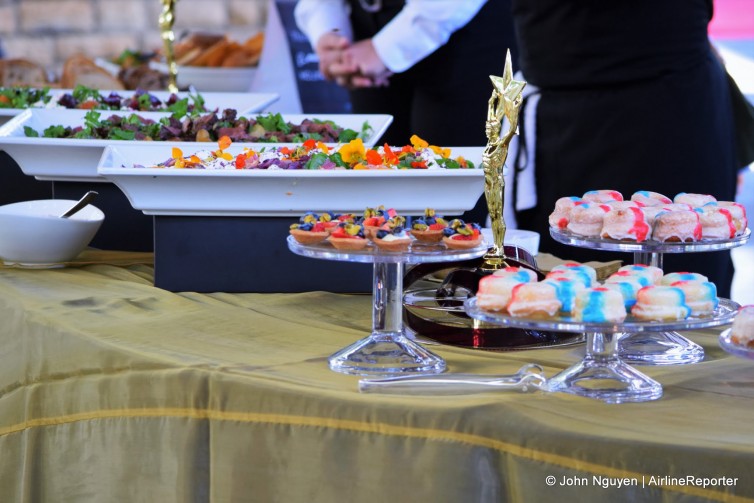 Fancy food at American's "Best in LAX" announcement event on January 20.