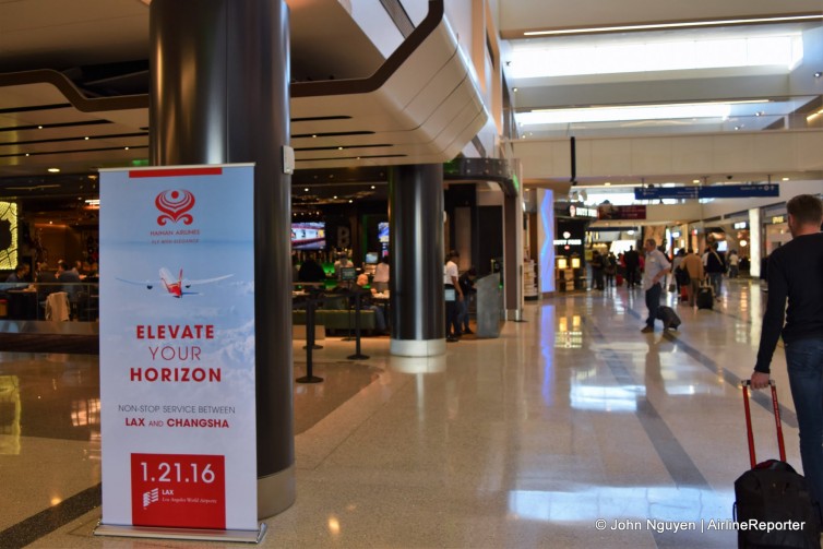 The concourse at LAX Terminal 2.