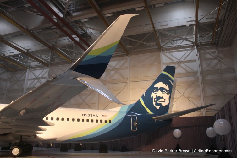 The new Alaska Airline's livery