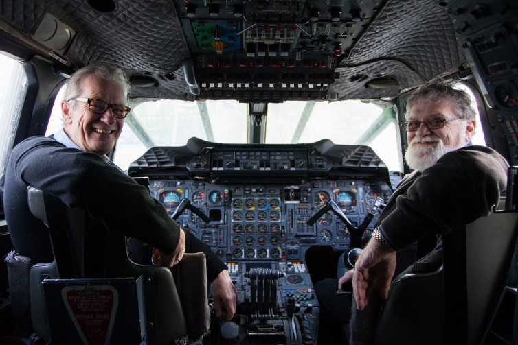 Captain Scott sits in the captain's seat and an airline engineer sits in the right seat - Photo: British Airways