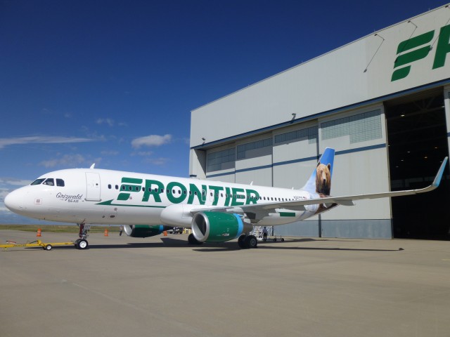 Frontier's newest livery - Photo: Blaine Nickeson